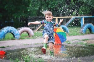 puddles of water in yard due to sewer line leaks