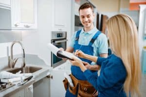 homeowner talking to a plumber New Port Richey, FL